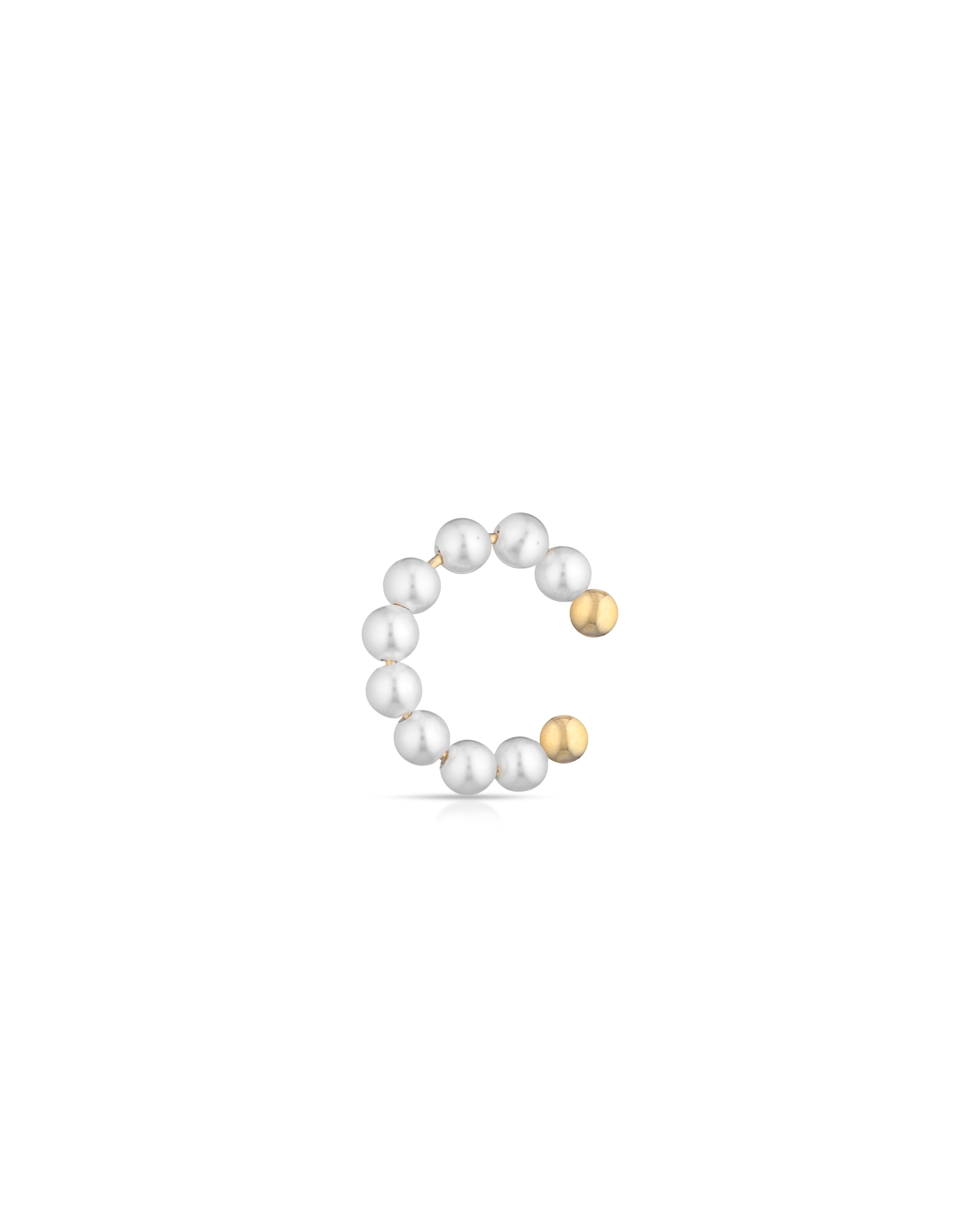 Aurum | Earcuff in perle e oro 18kt
