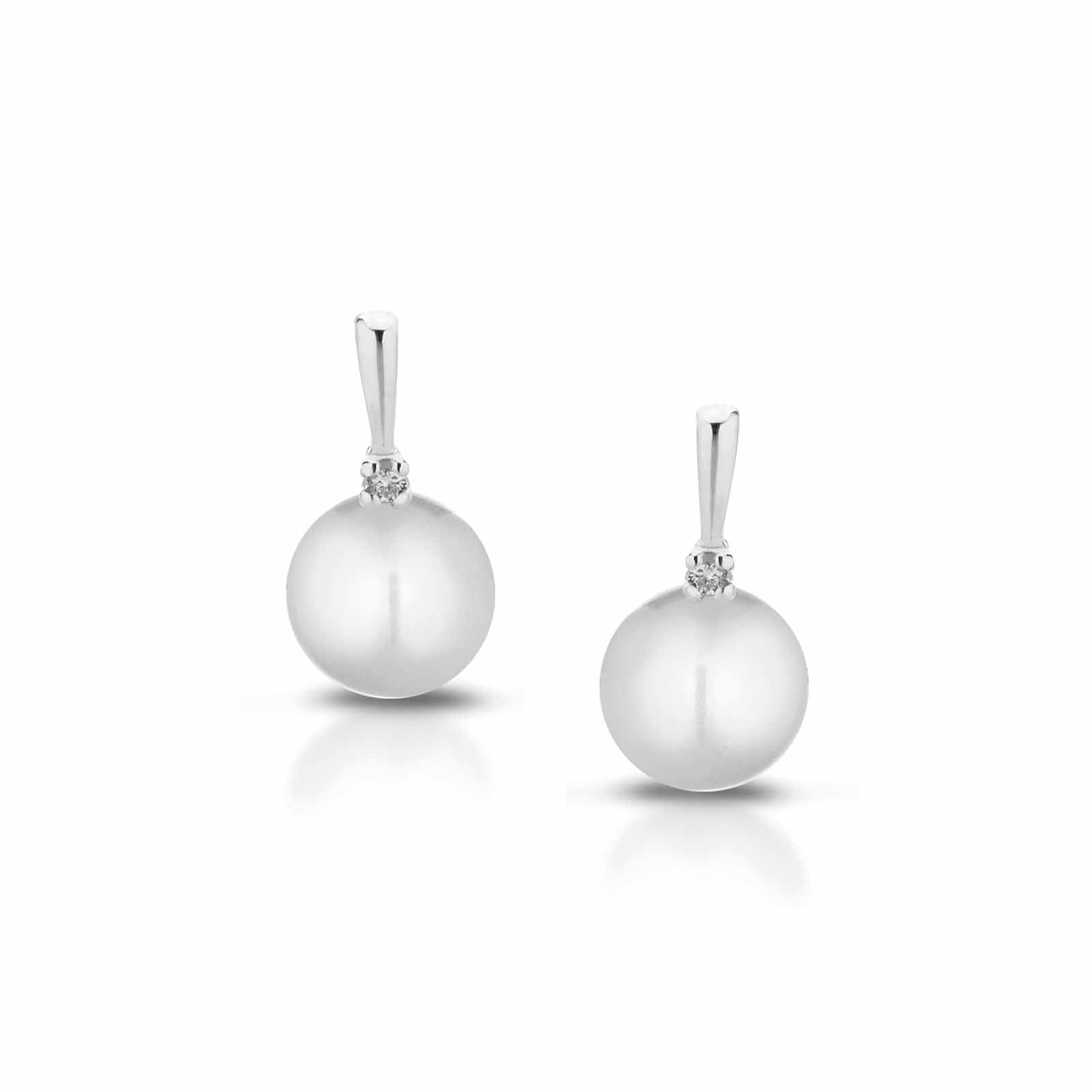 Set | Orecchini in oro, perle e diamanti