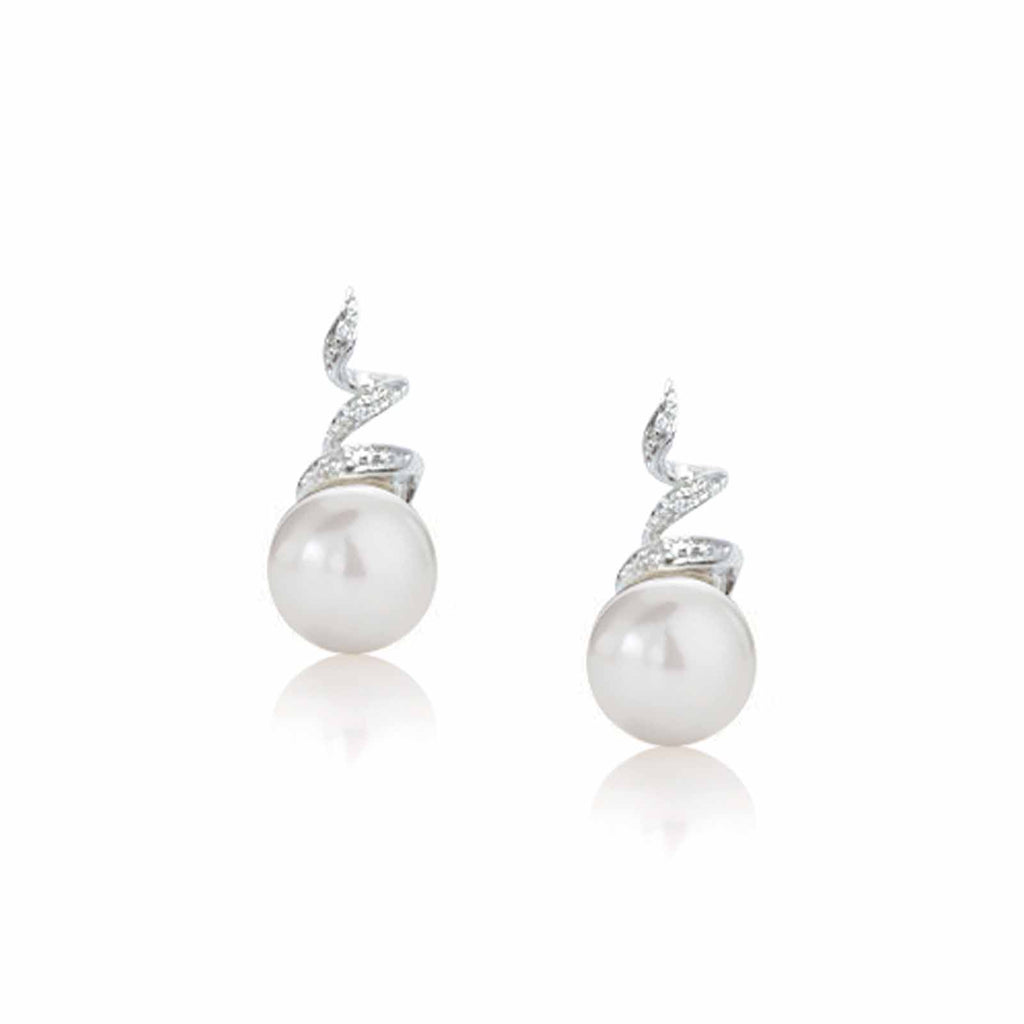Orecchini di perle in oro e diamanti | Set