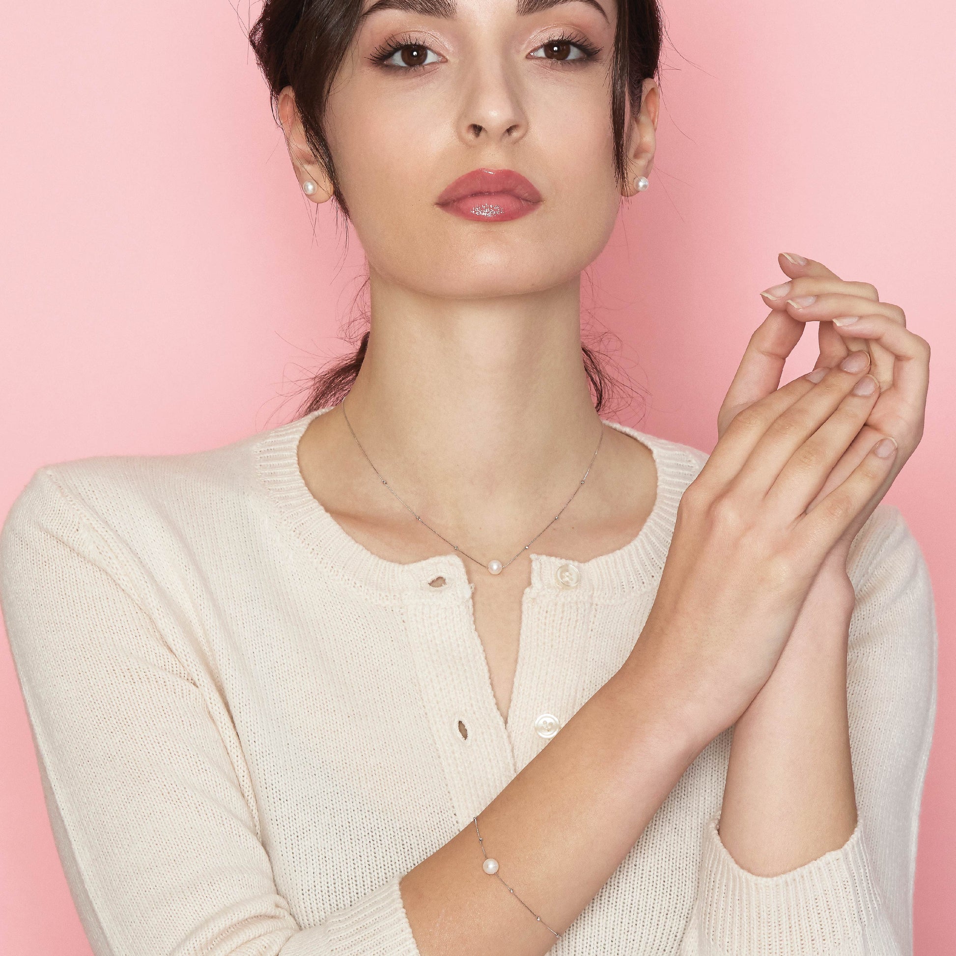 Aurum | Bracciale in oro con perla