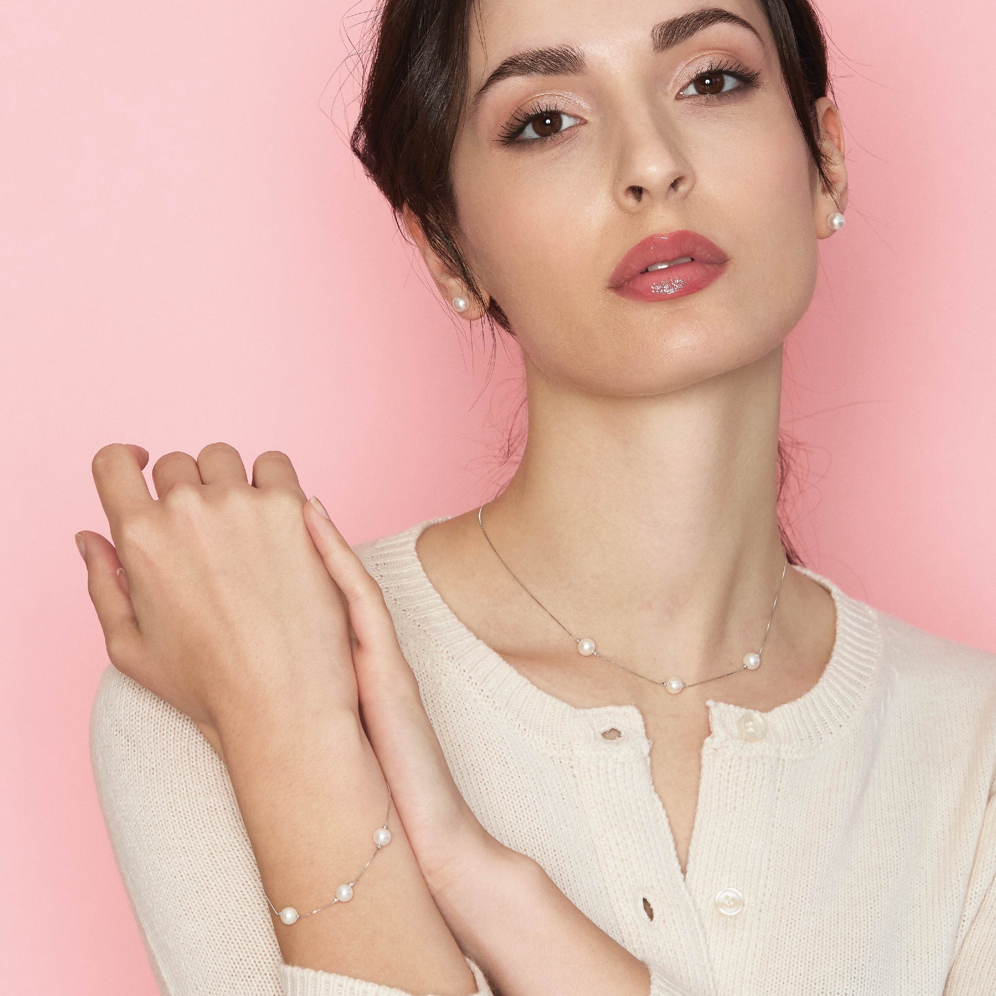 Aurum | Bracciale in oro e perle