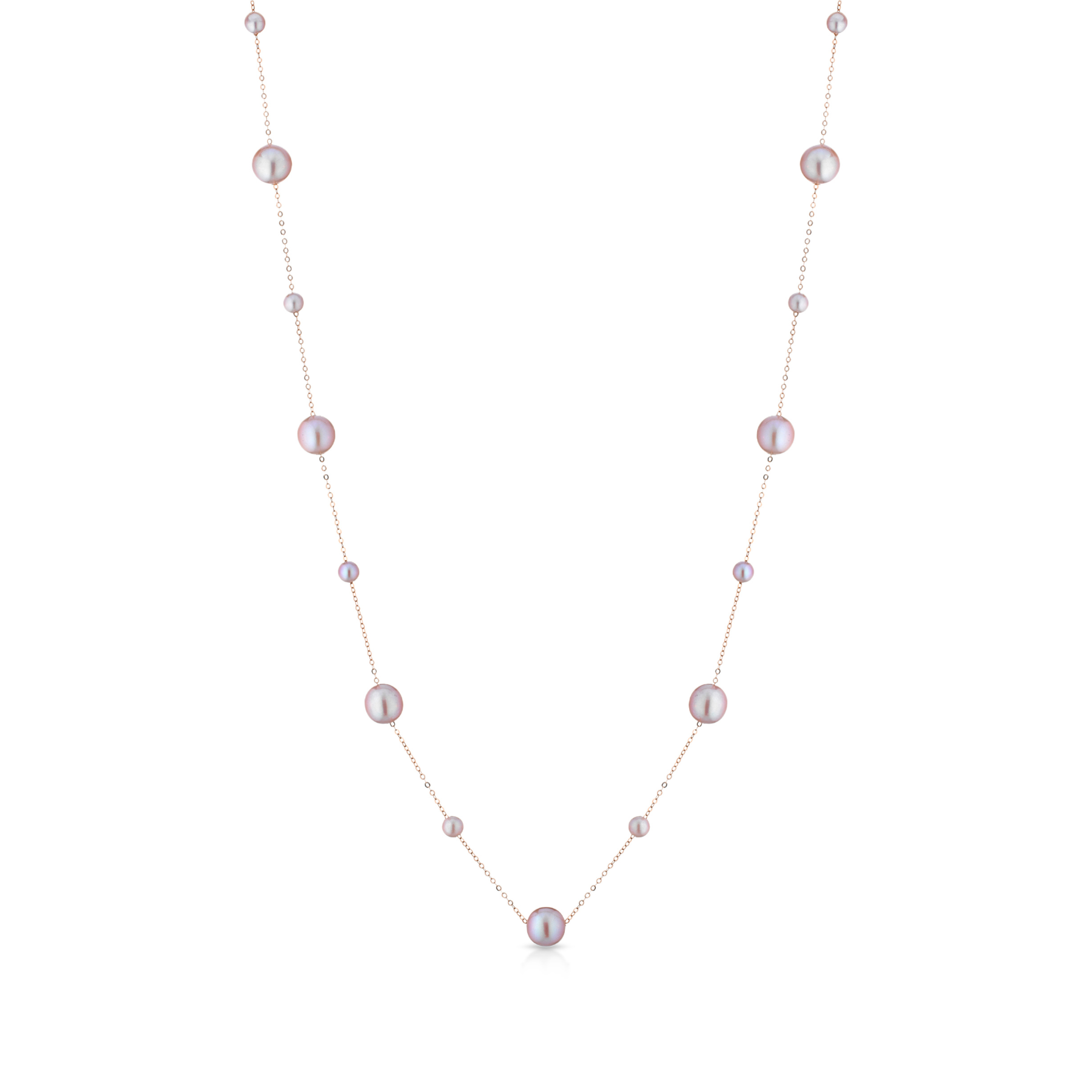 Aurum | Girocollo in oro con perle rosa