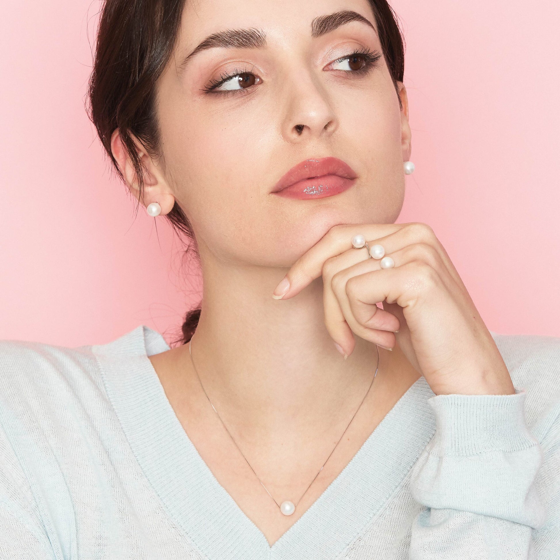 Classic | Collana in oro con perle