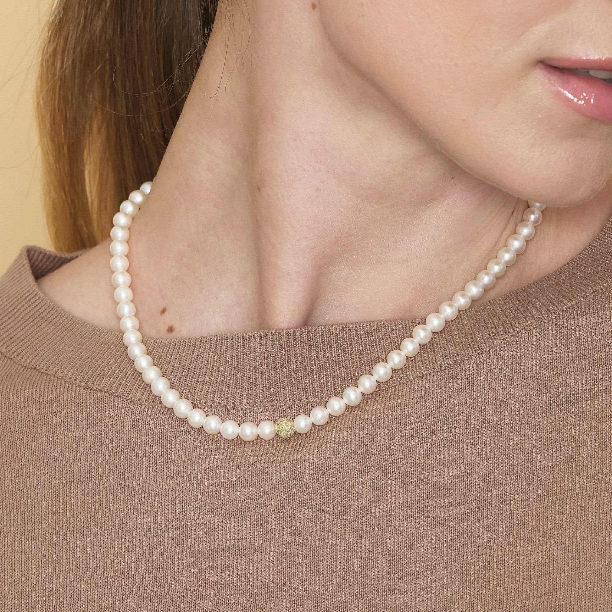 Lune Young | Collana in oro e perle