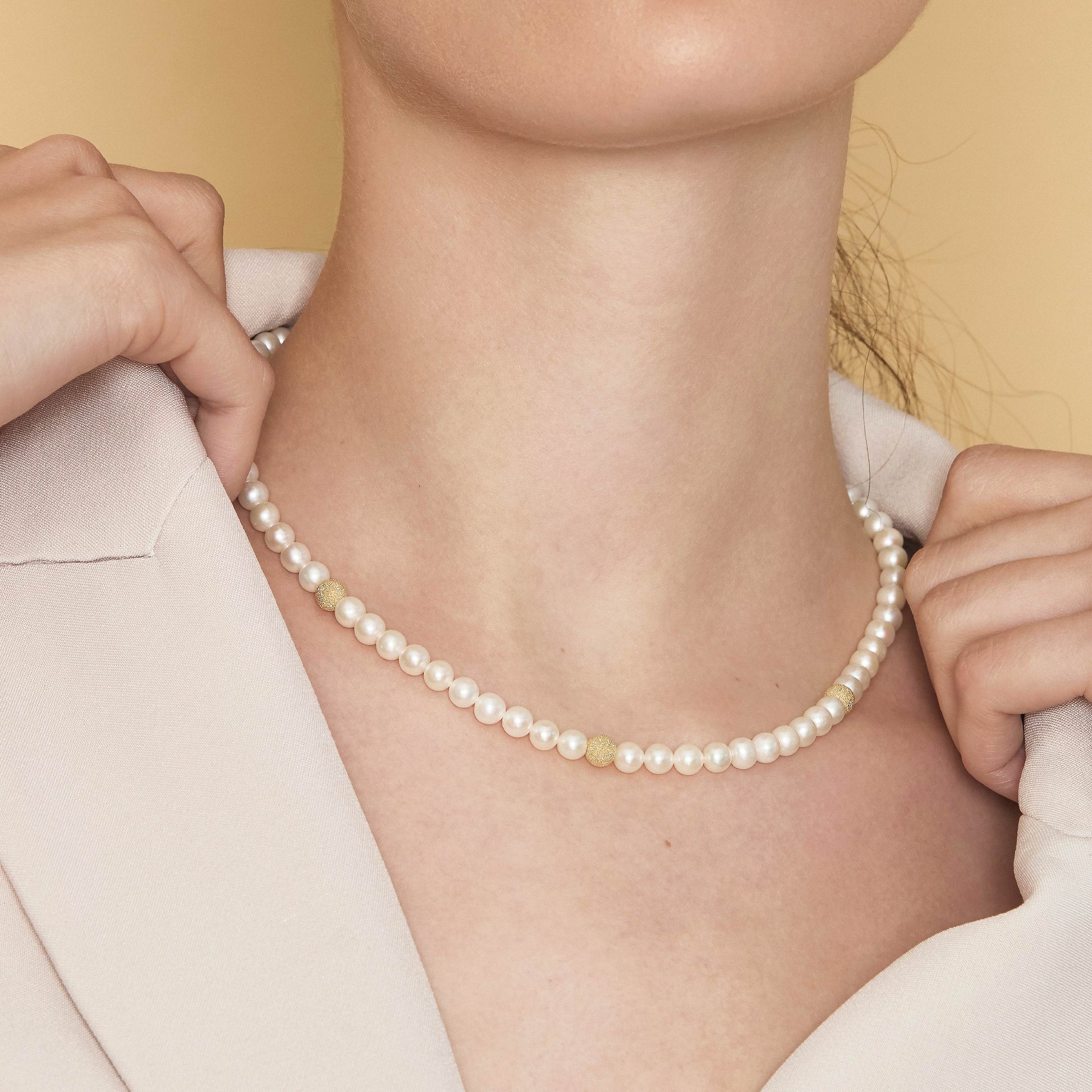 Lune Young | Collana in oro e perle