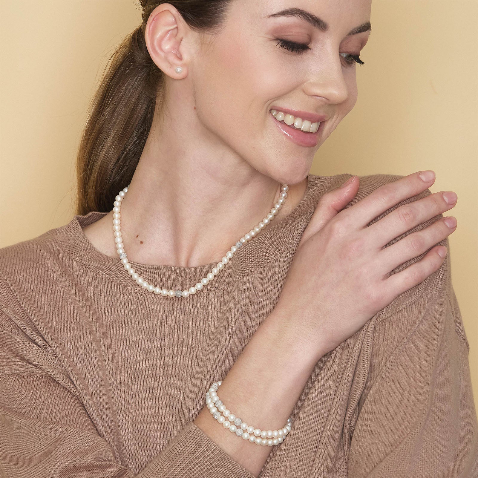 Lune Young | Collana in oro e perle