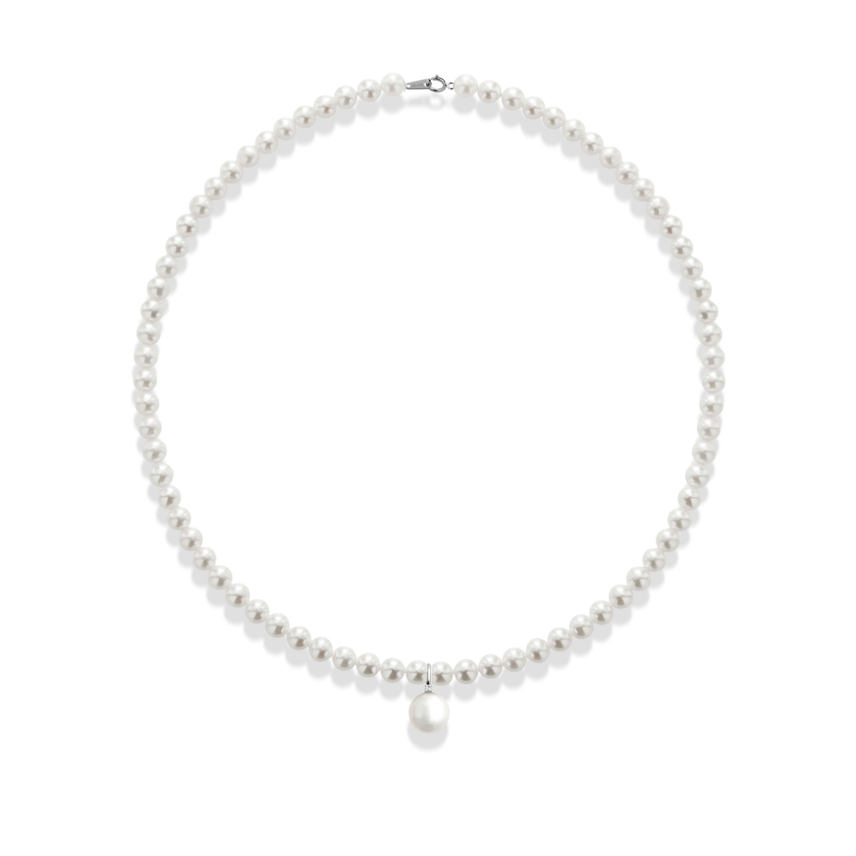 Tulipano | Collana in oro con perle e diamante