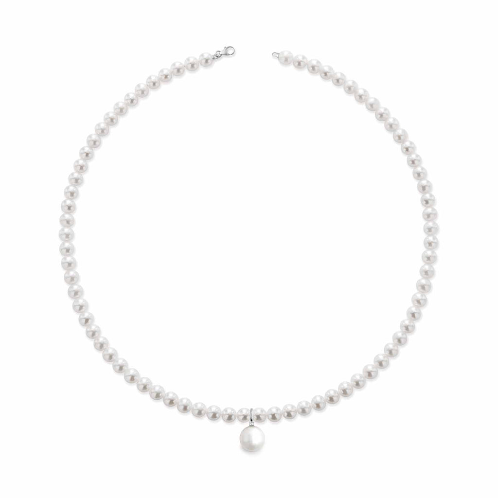 Tulipano | Collana in oro con perle e diamante