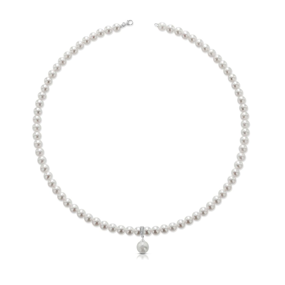 Ninfea | Collana in oro con perle e diamanti