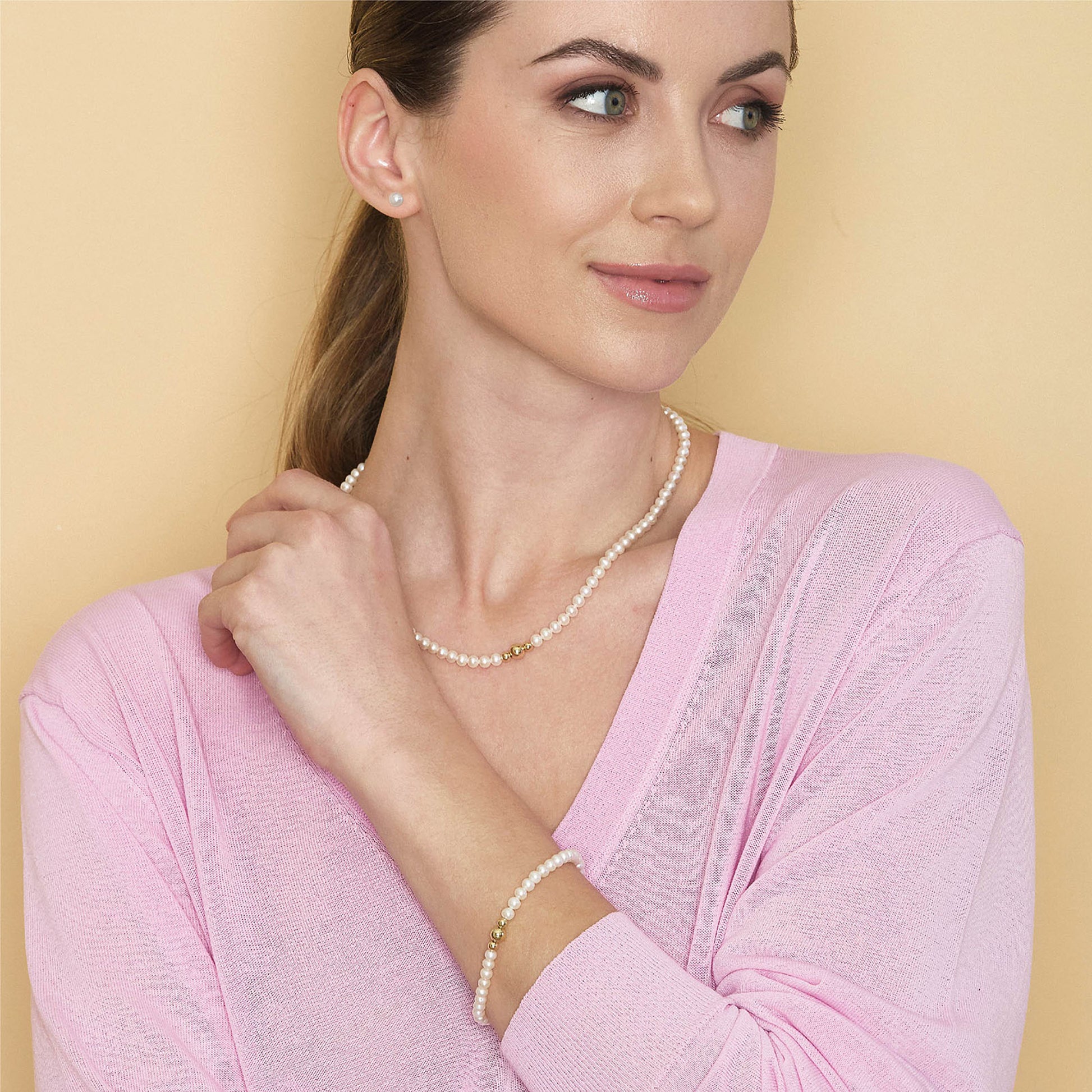 Lune Young | Collana con perle in oro