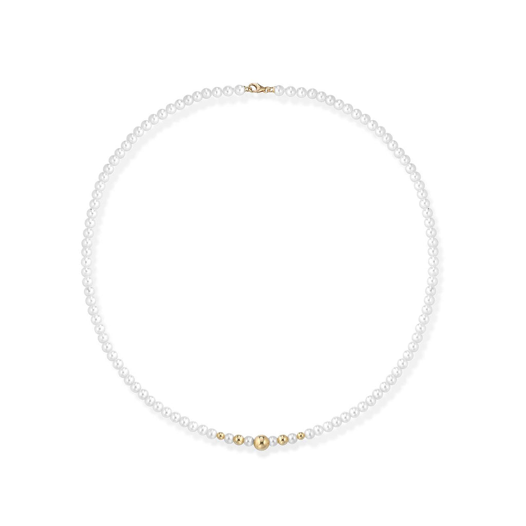Lune Young | Gold and Pearl Necklace