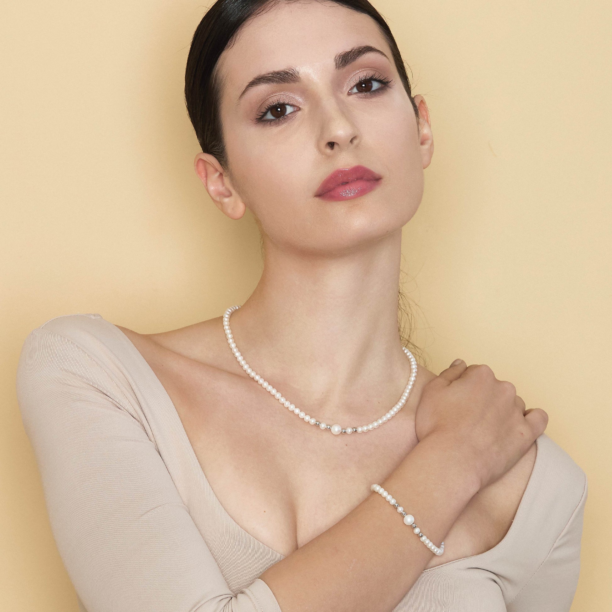 Lune Young | Collana con perle in oro