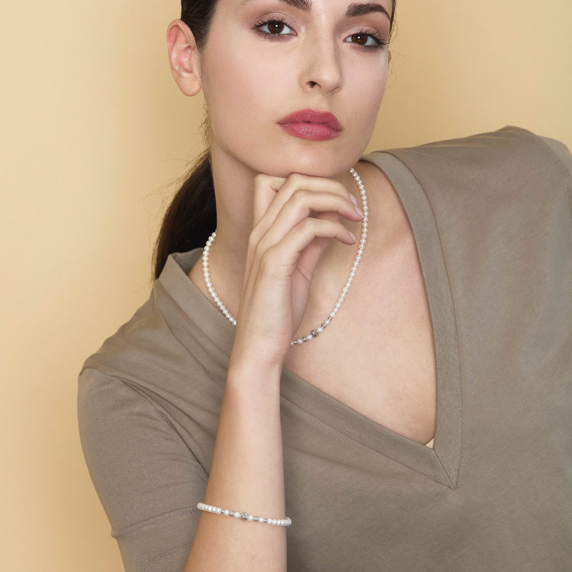 Starlight | Collana in oro e perle