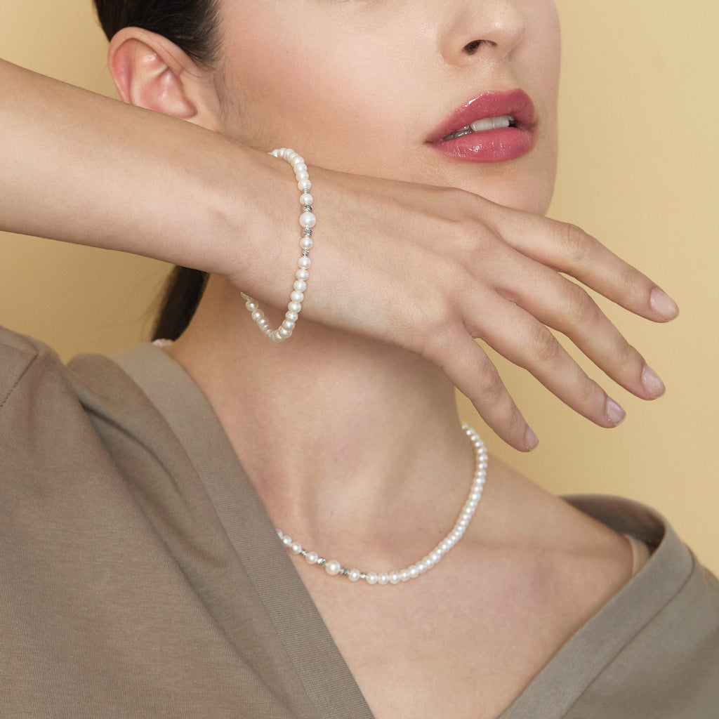 Starlight | Gold and Pearl Bracelet