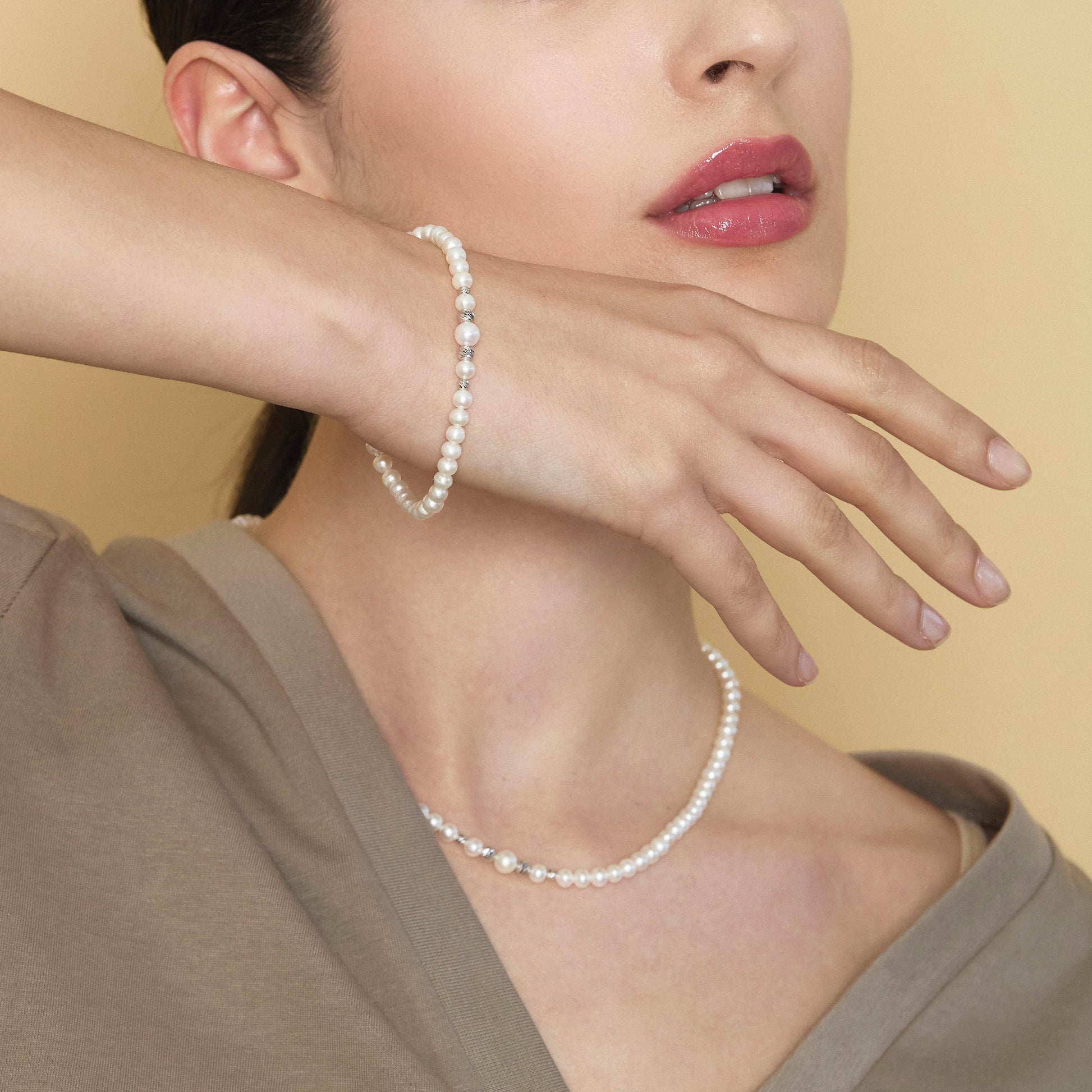 Starlight | Collana in oro e perle