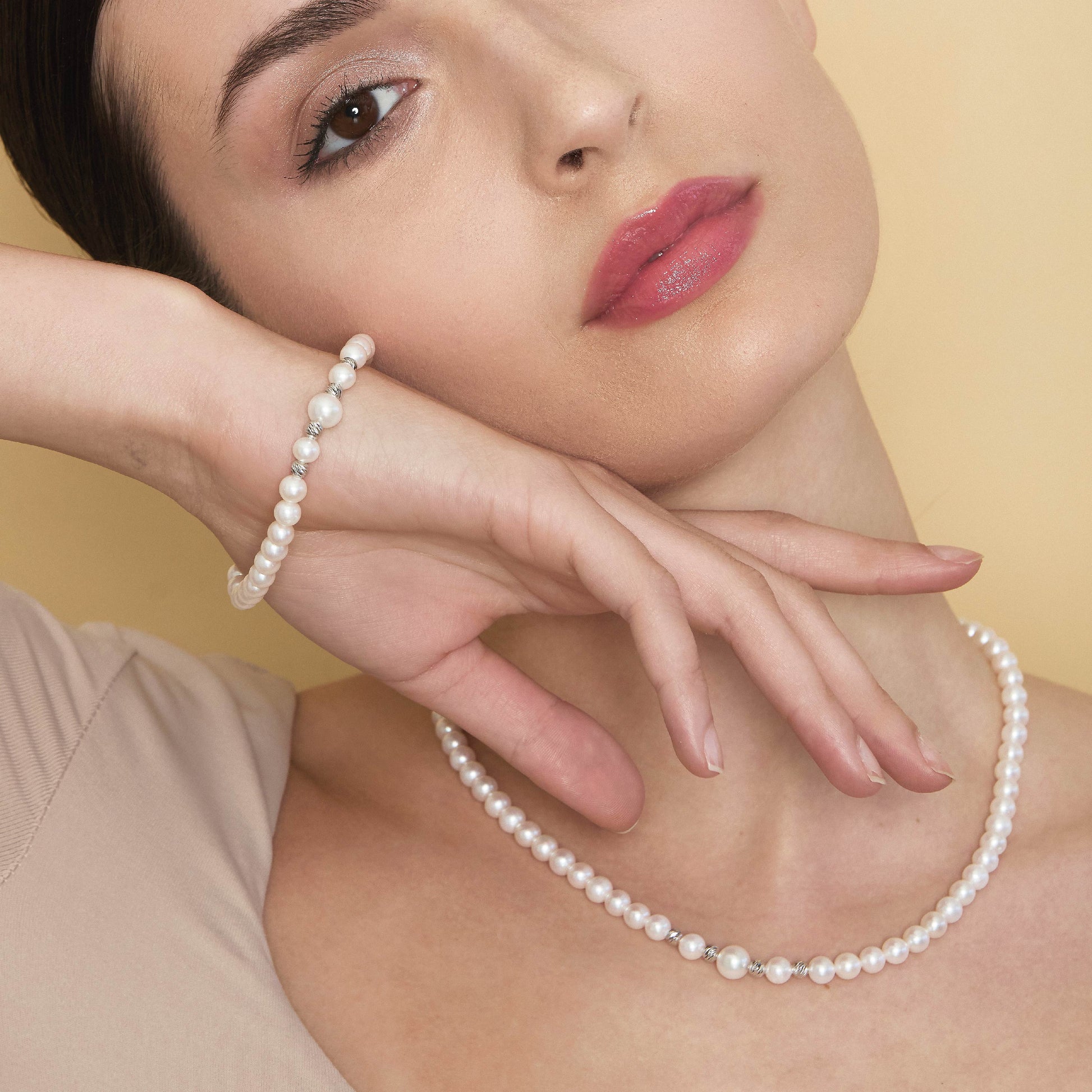 Starlight | Collana in oro e perle