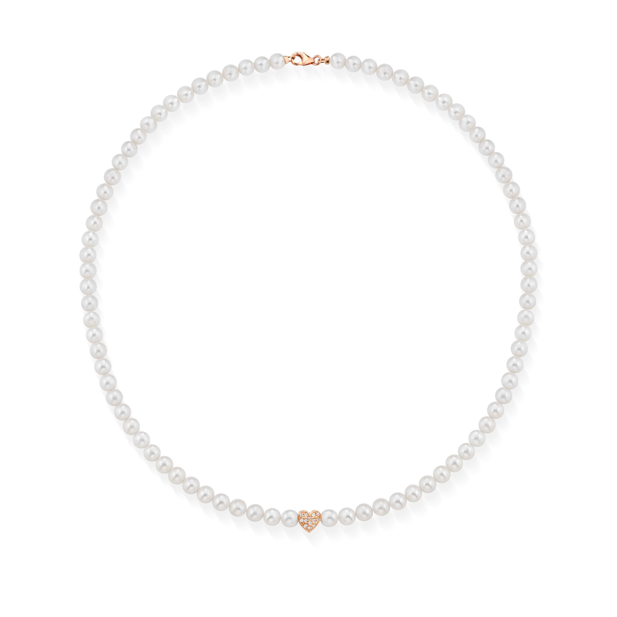 Ninfea | Collana in oro, perle e diamanti