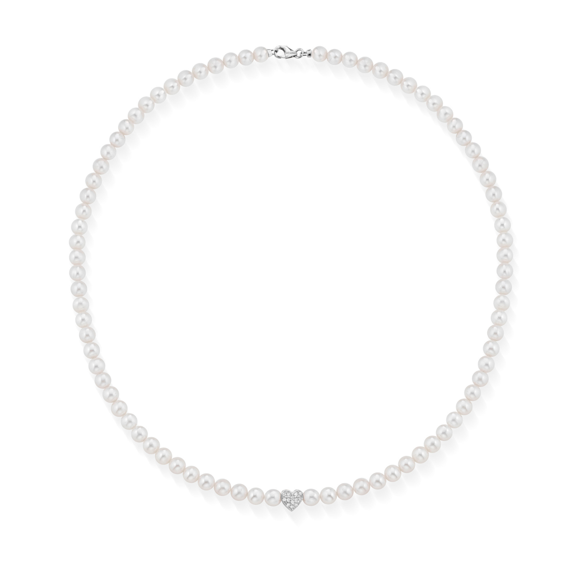 Ninfea | Collana in oro, perle e diamanti