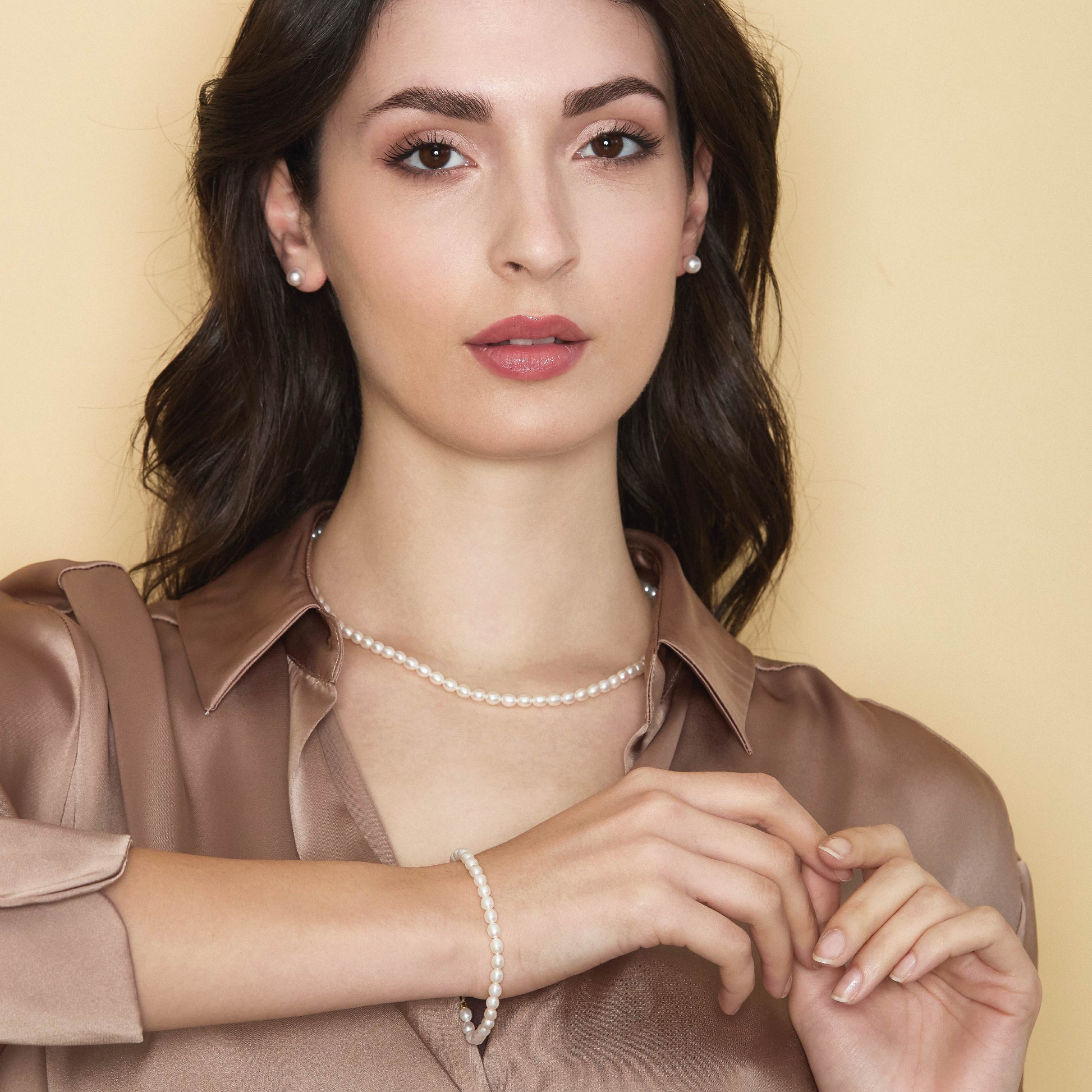 Lune Young | Bracciale con perle in oro