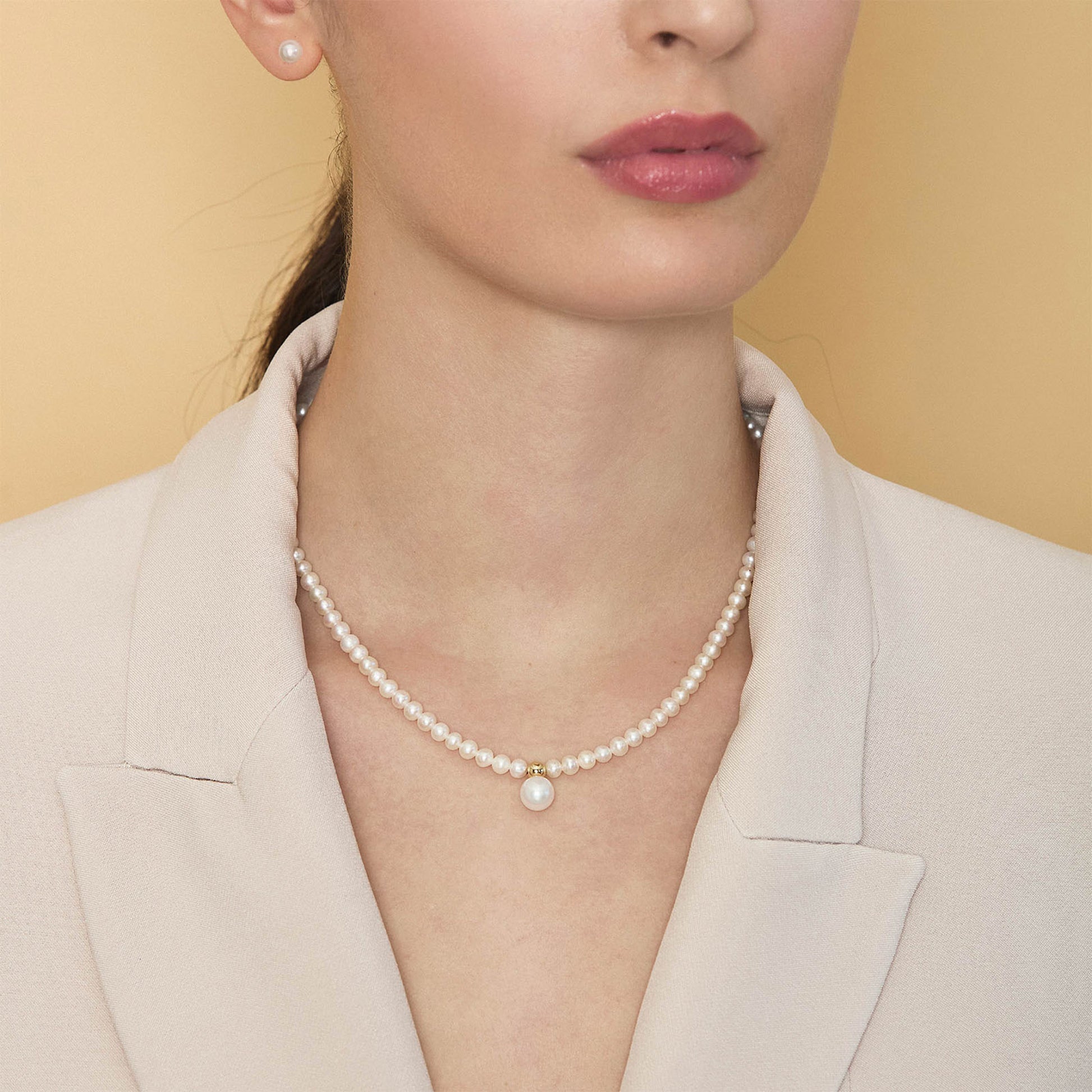 Moonlight | Collana in oro e perle