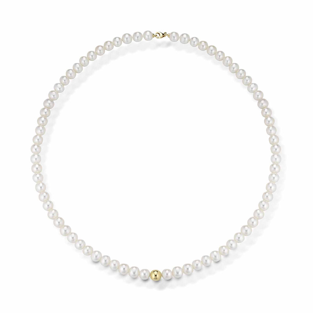 Lune Young | Gold and Pearl Necklace