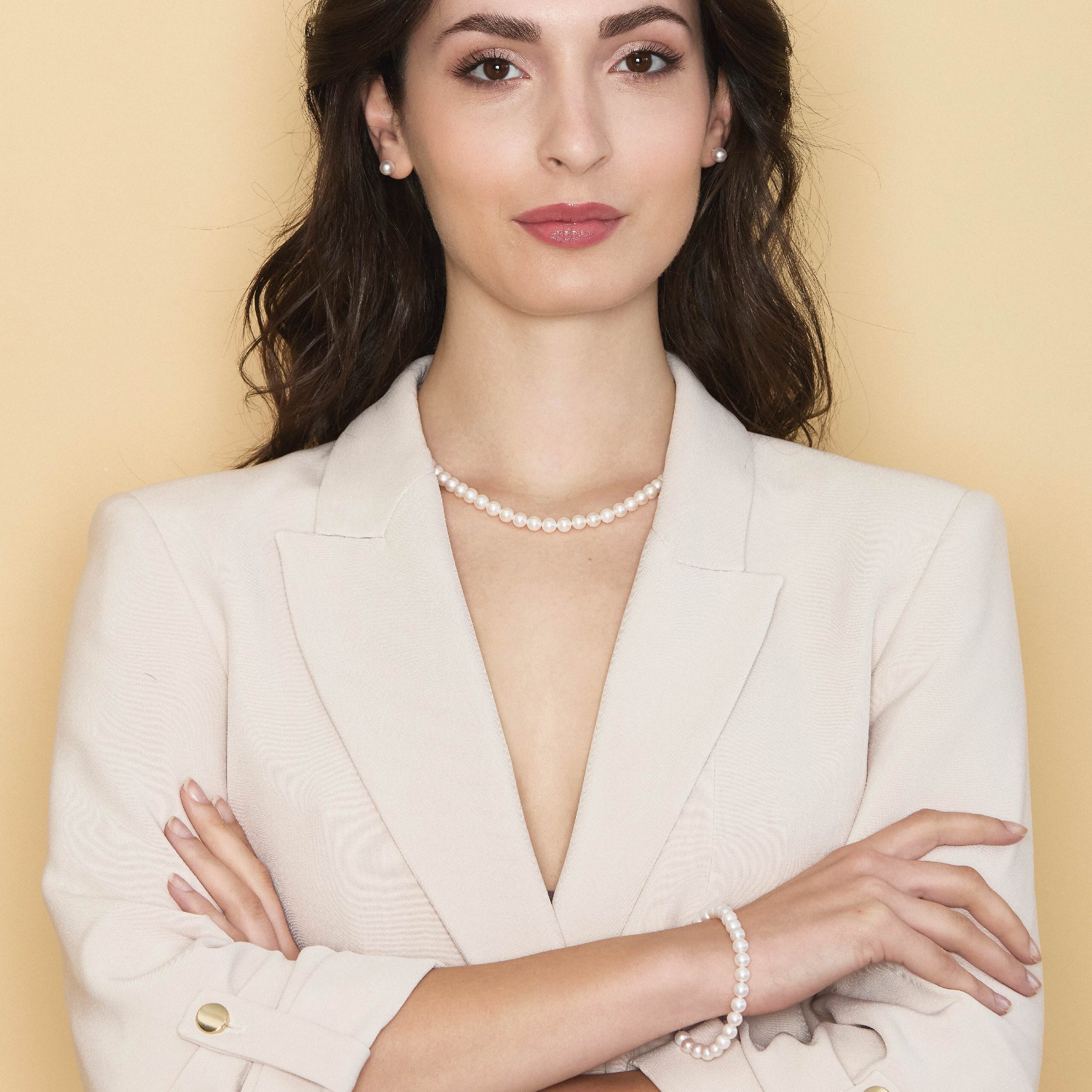 Lune Young | Bracciale in oro e perle