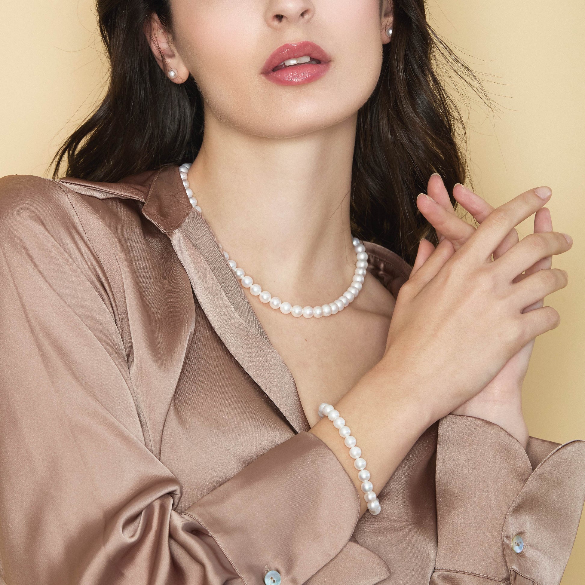 Lune Young | Bracciale con perle in oro