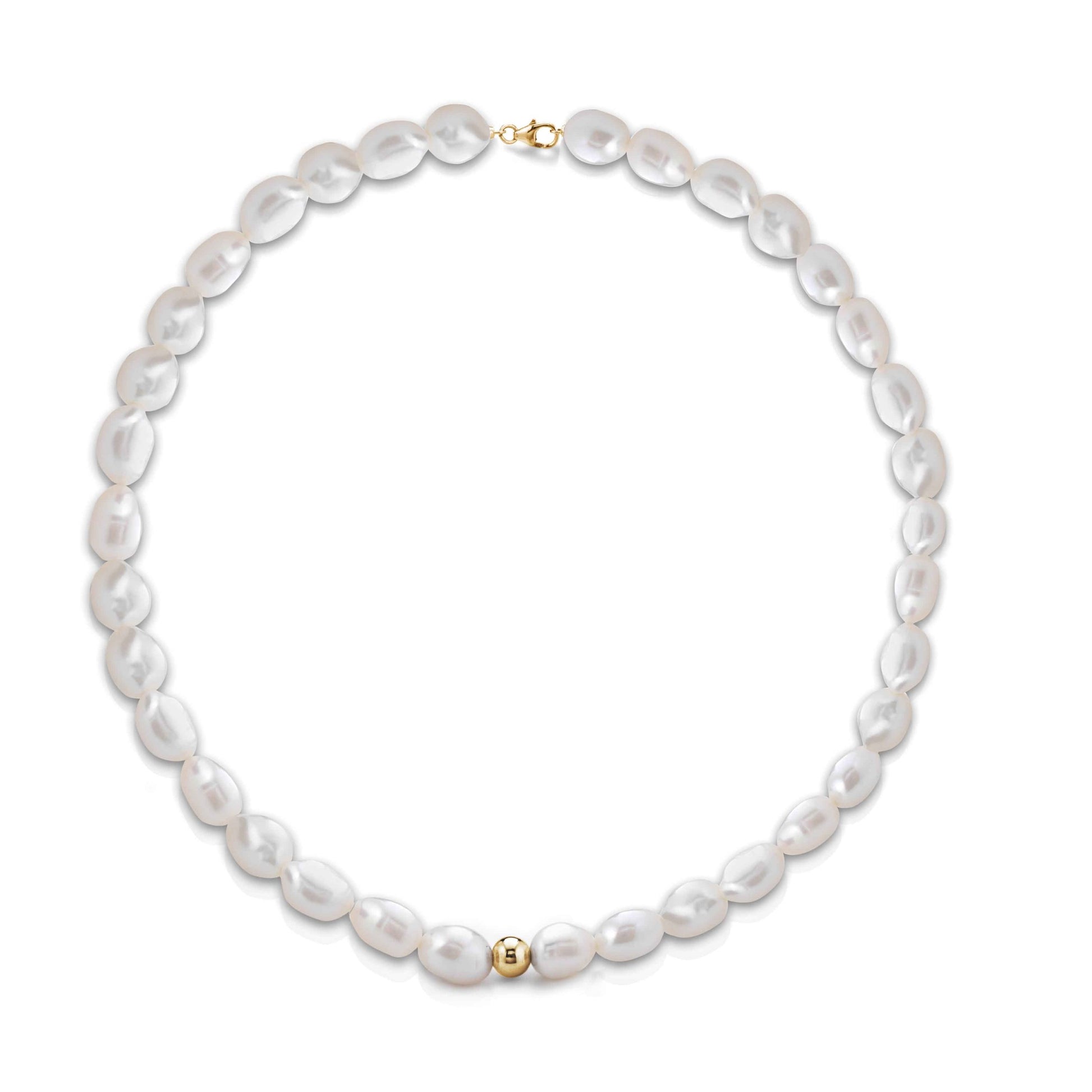 Barocca | Collana con perle barocche in oro