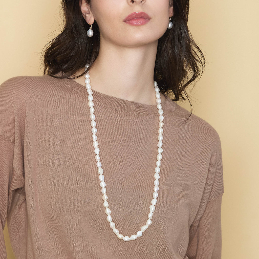 Barocca | Collana con perle barocche in oro