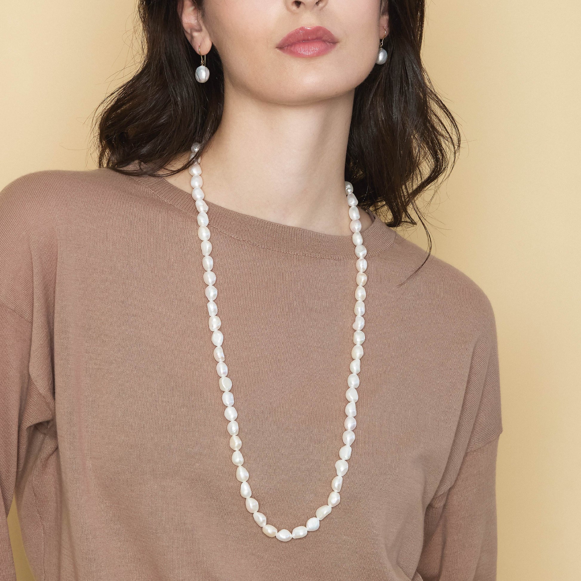 Barocca | Collana con perle barocche in oro