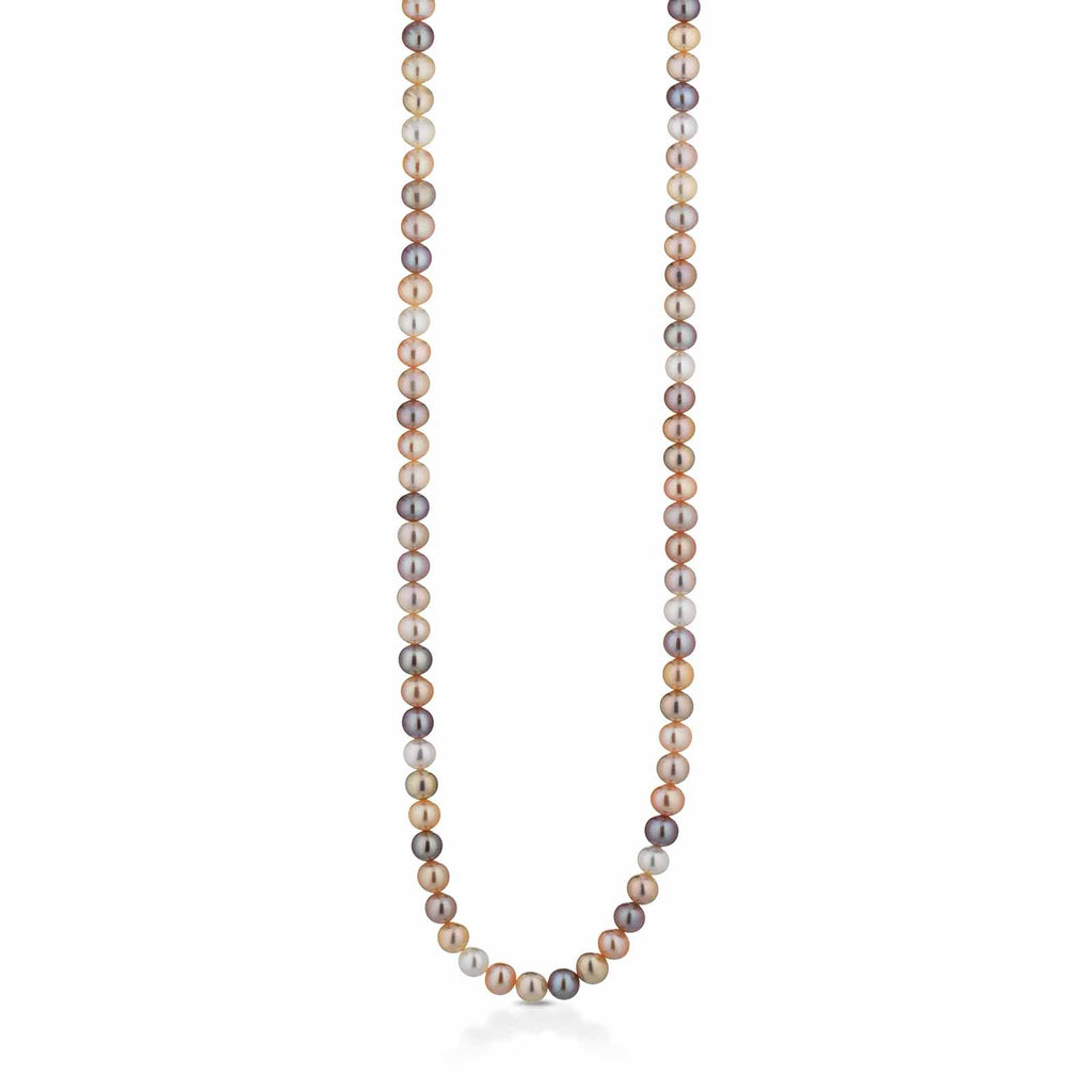Lune Young | Collana con perle multicolor in oro