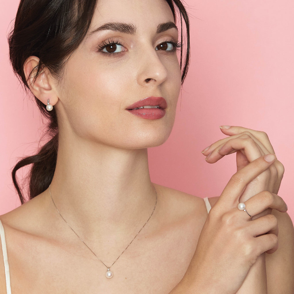 Set | Anello in oro, perla e diamanti