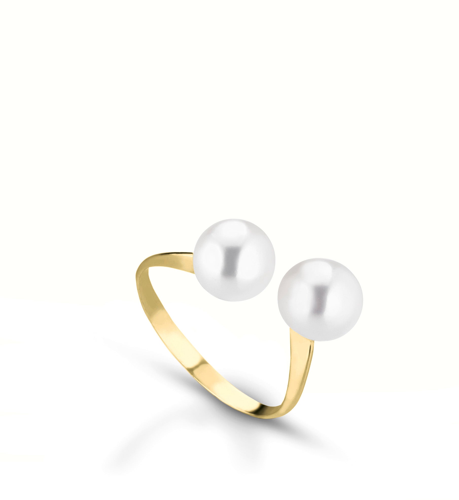 Lune Young | Anello in oro e perle