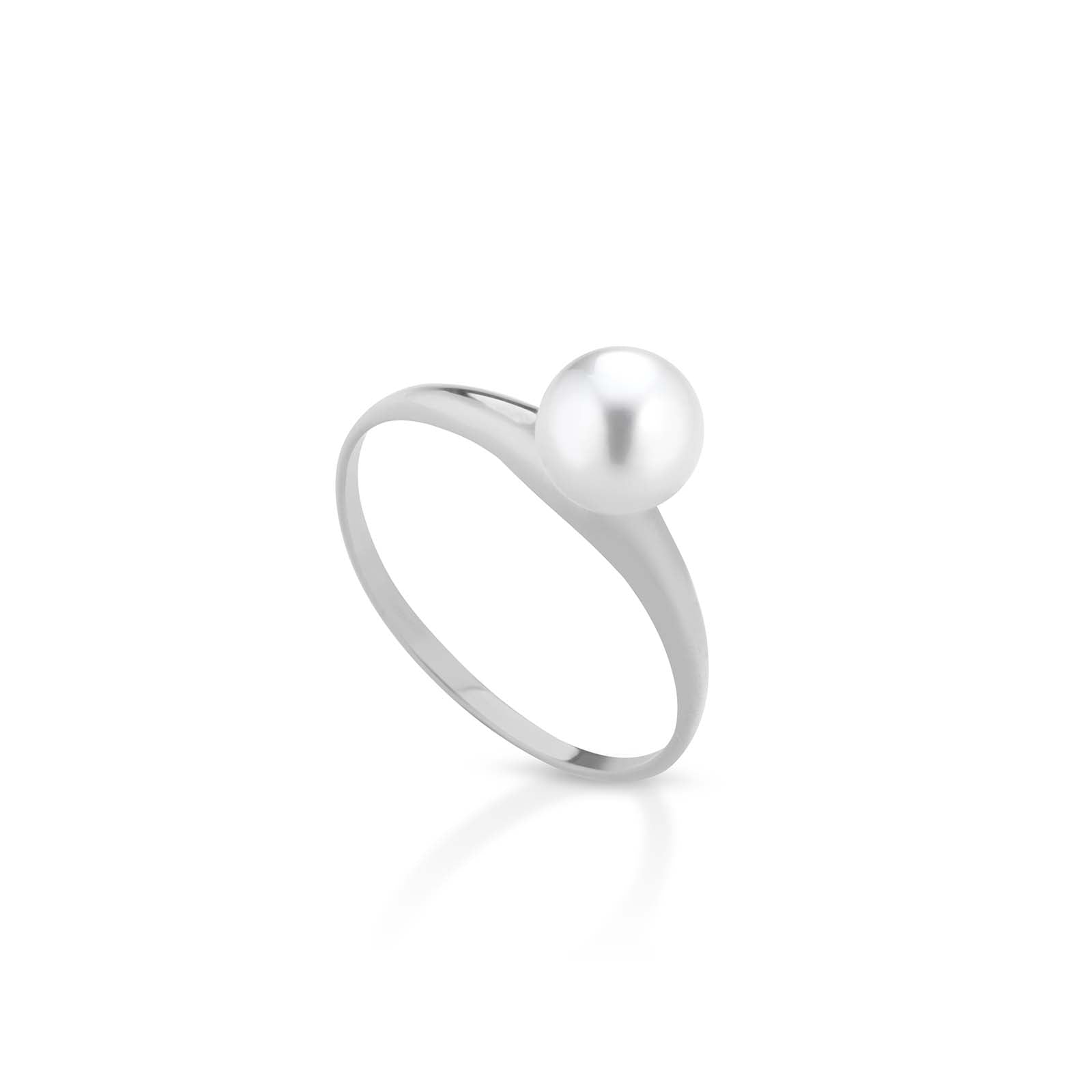 Aurum | Anello in oro e perla