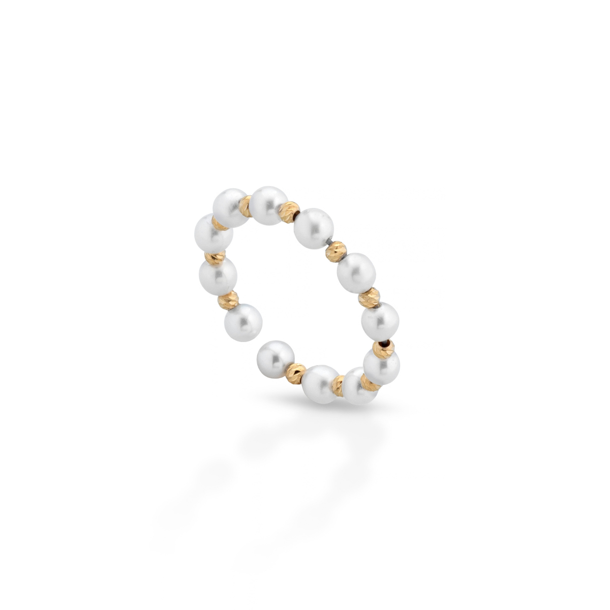 Aurora | Anello in perle e oro