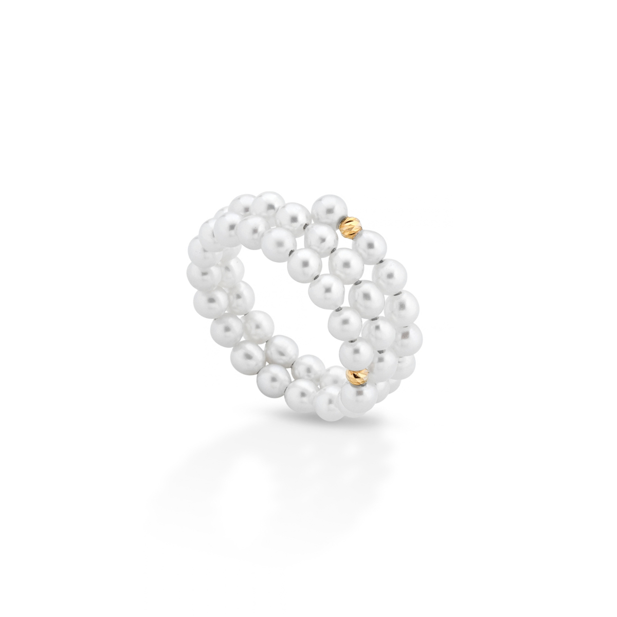Aurora | Anello in perle e oro