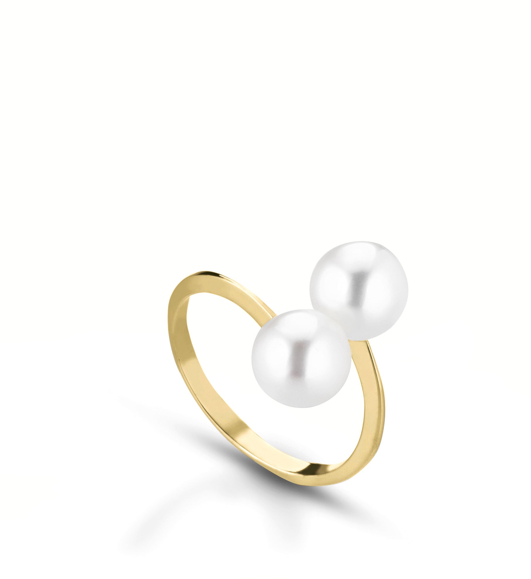 Lune Young | Anello in oro e perle