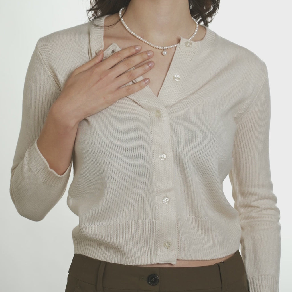 Ninfea | Collana in oro con perle e diamanti