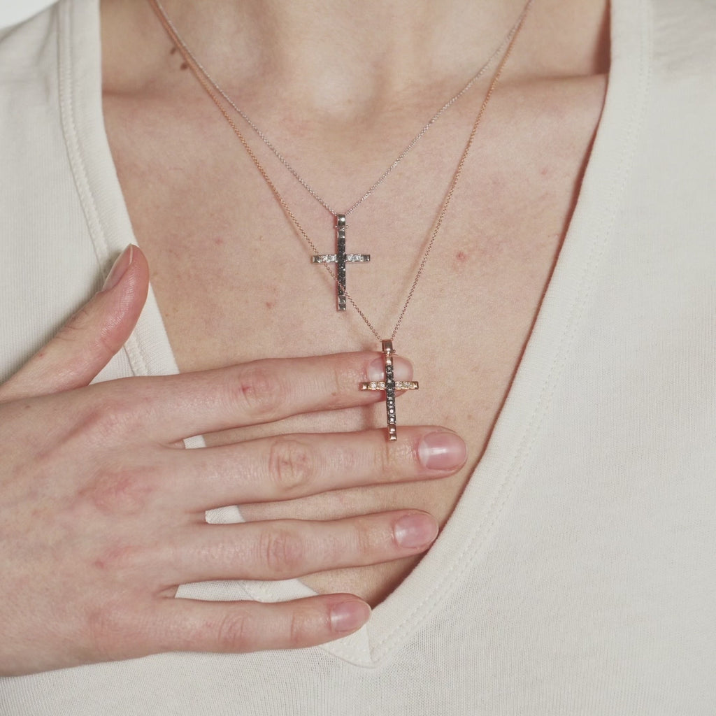 Diamonds | Gold and Diamond Cross Pendant