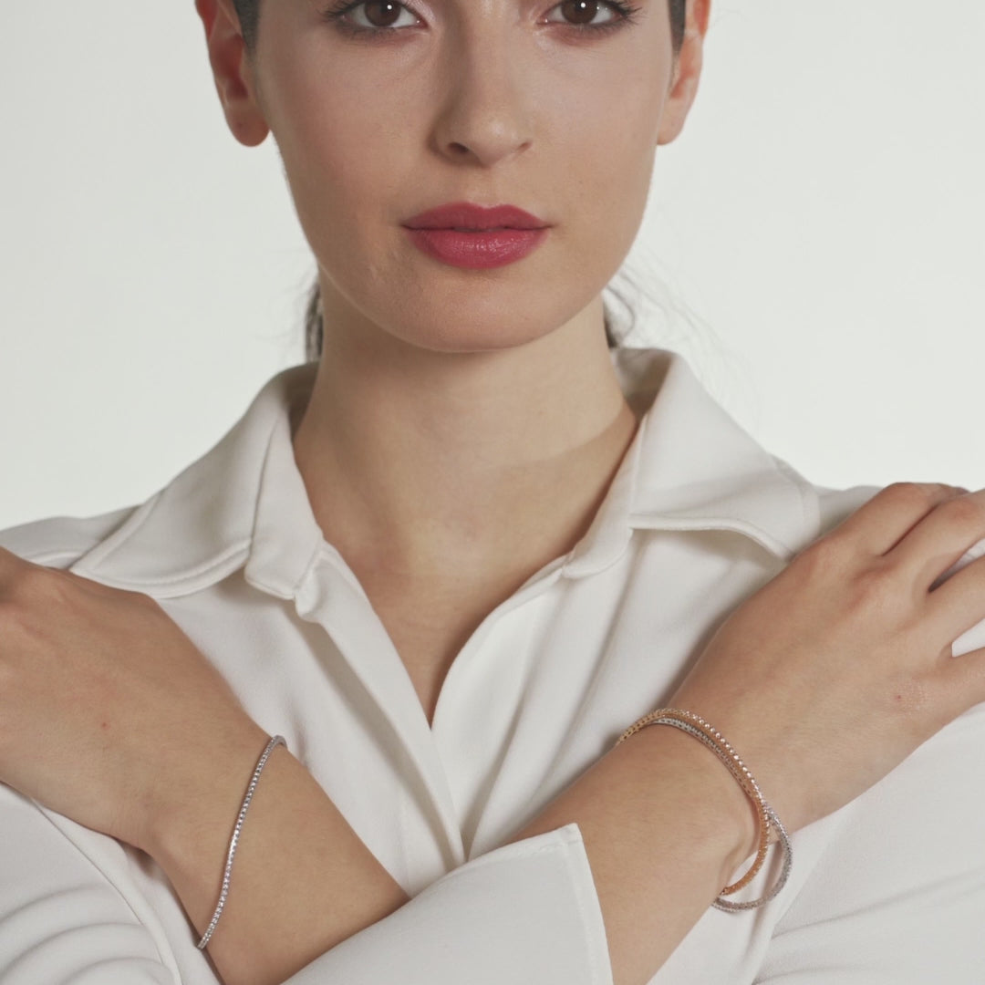 Diamonds | Bracciale tennis in oro e diamanti