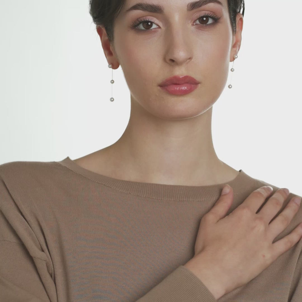 Aurum | Gold and Pearl Earrings