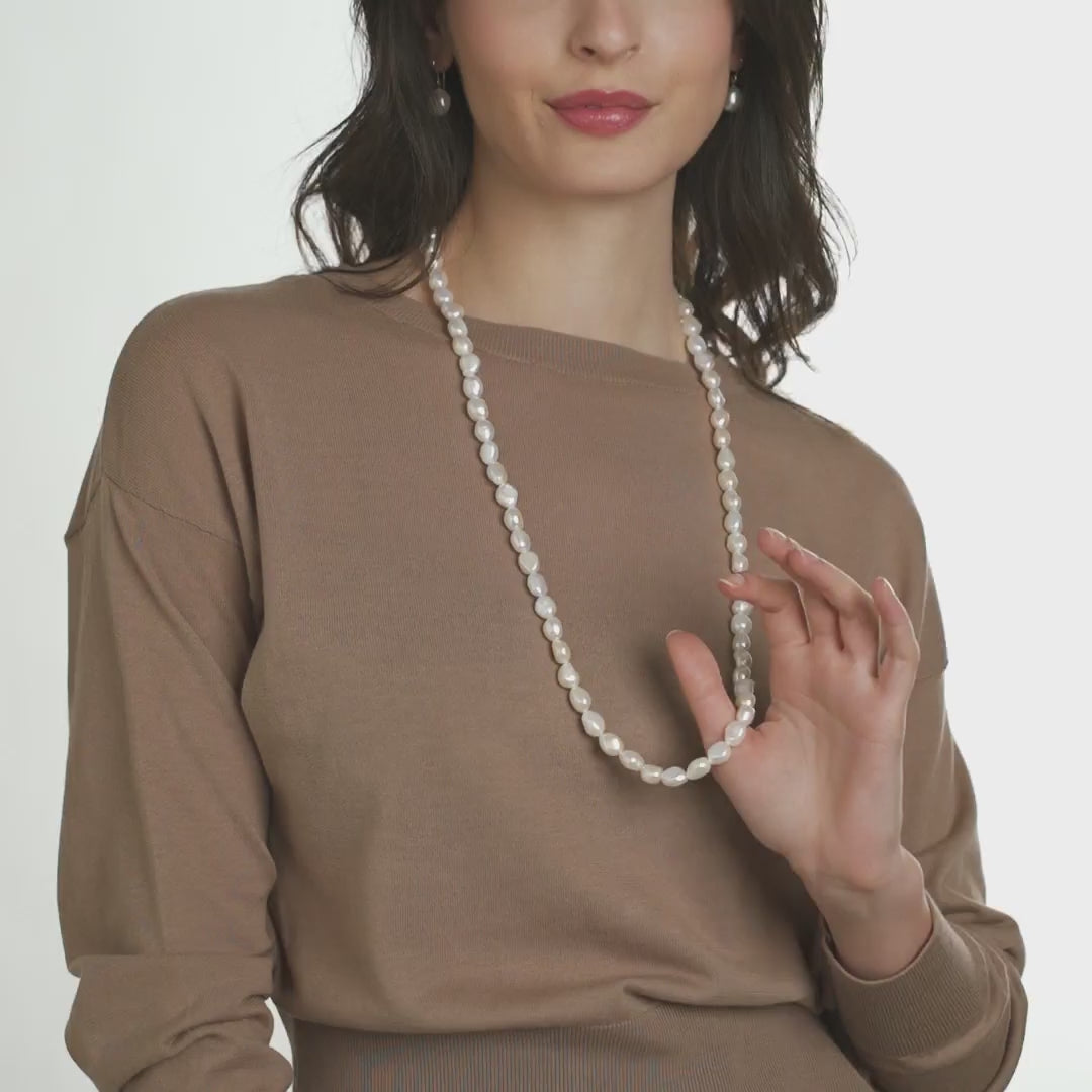Barocca | Collana con perle barocche in oro