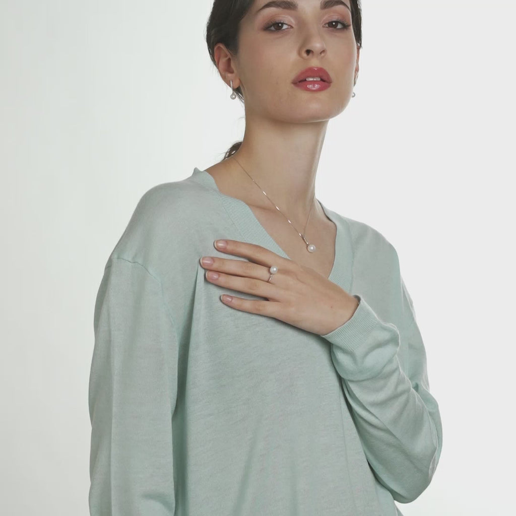Set | Orecchini con perle, oro e diamanti