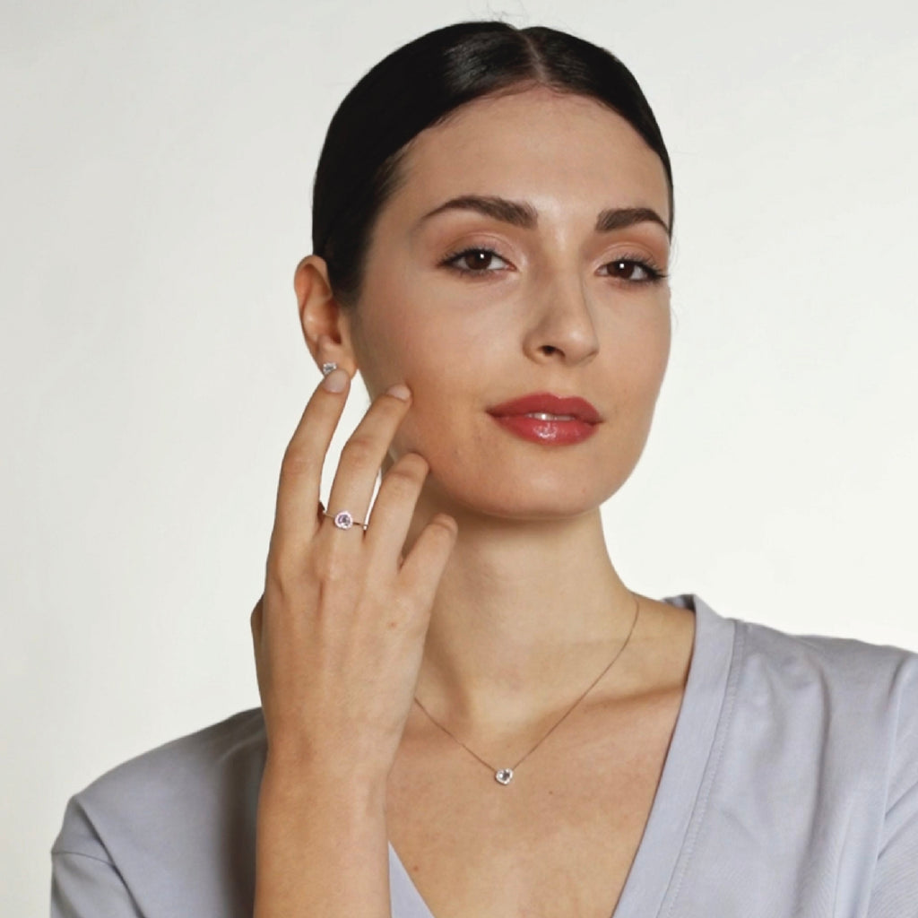 Diamonds | Orecchini in oro, diamanti e acquamarina