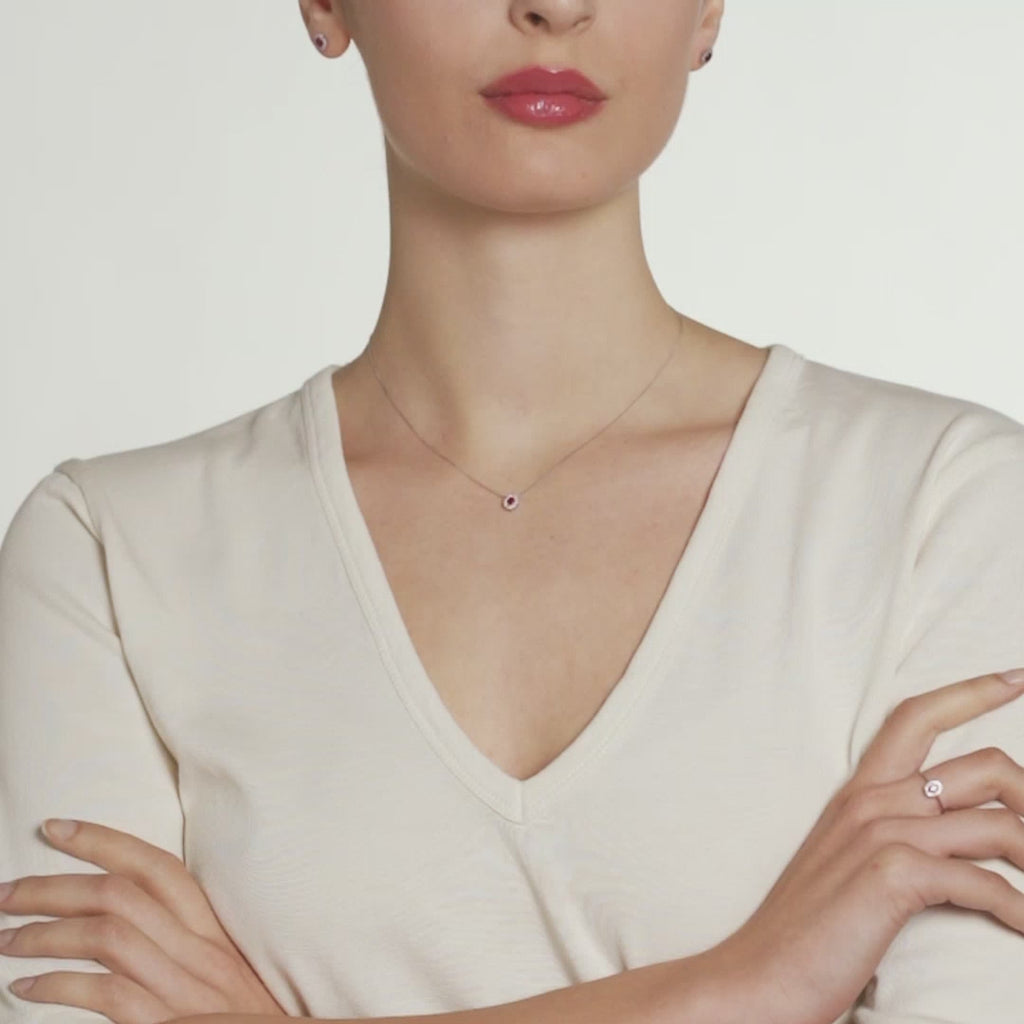 Diamonds | Orecchini in oro, diamanti e rubini