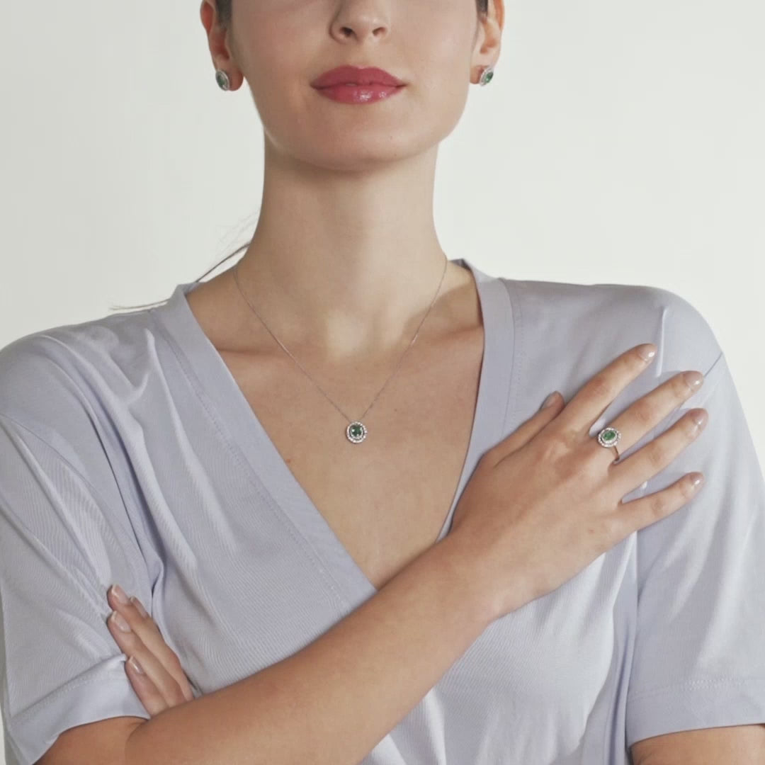 Diamonds | Anello in oro, diamanti e smeraldo