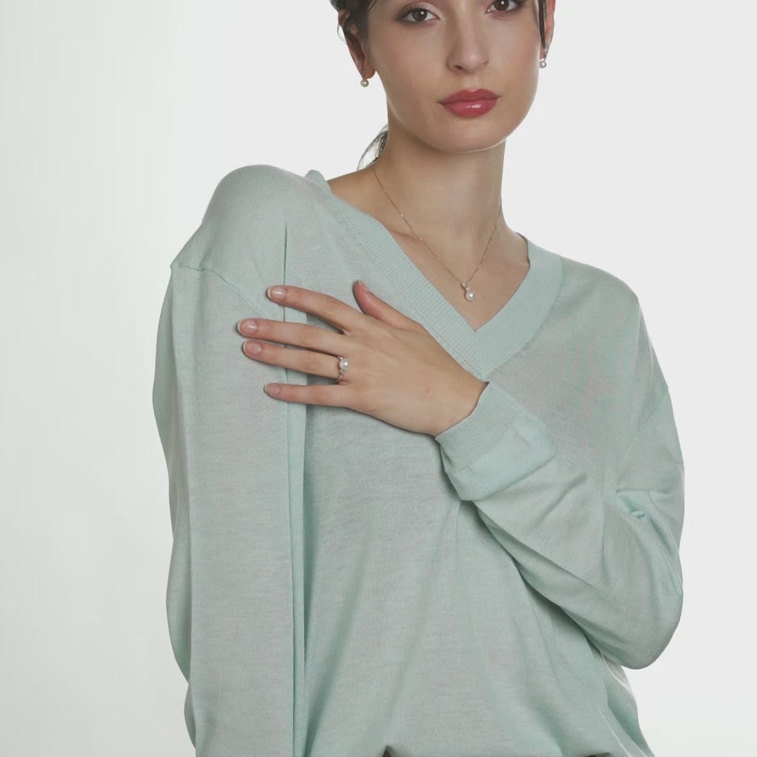 Set | Anello con perla, in oro e diamanti