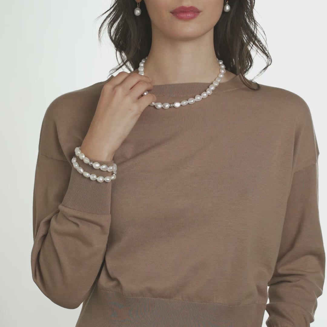 Barocca | Bracciale con perle barocche in oro